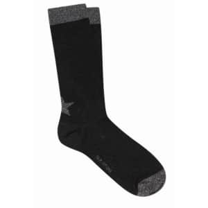 Calcetines de estrella negro /gris