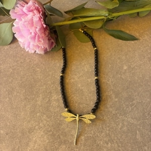 Collar Libélula Black
