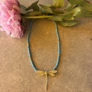 Collar Libélula Turquesa