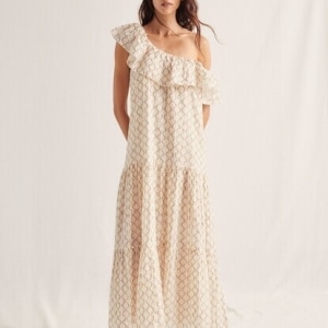 Vestido volante bordado Ivy